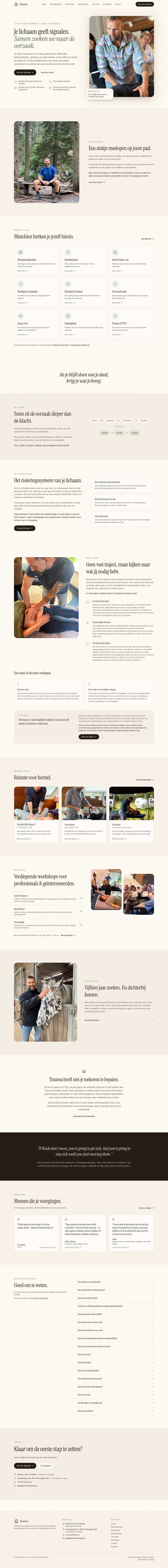 De volledige homepage van Emovere