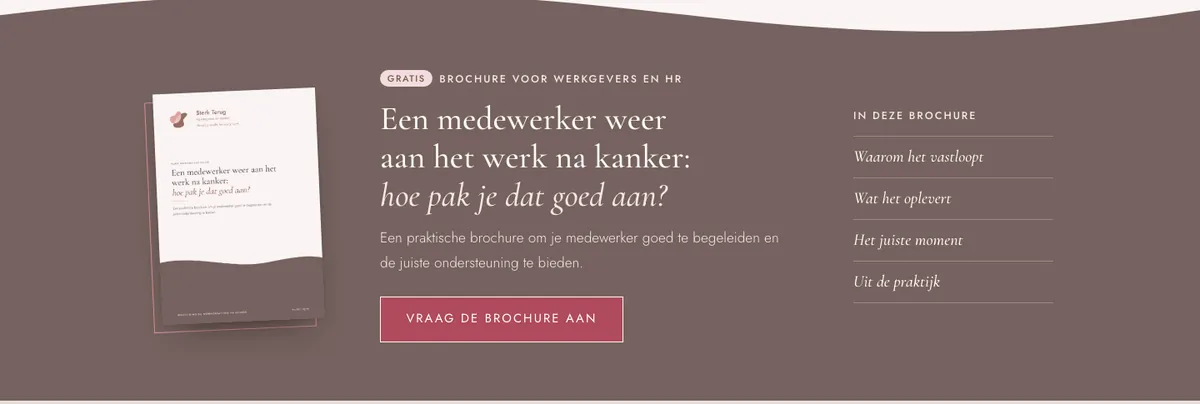 De band met de brochure voor werkgevers